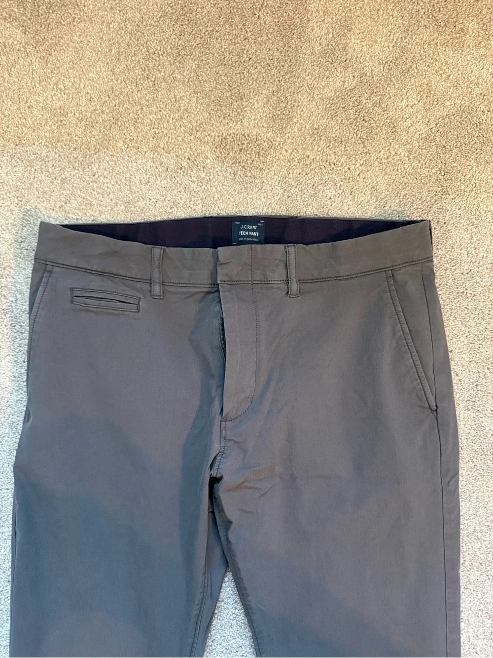 J. Crew Men's Slim Chinos - Charcoal Gray